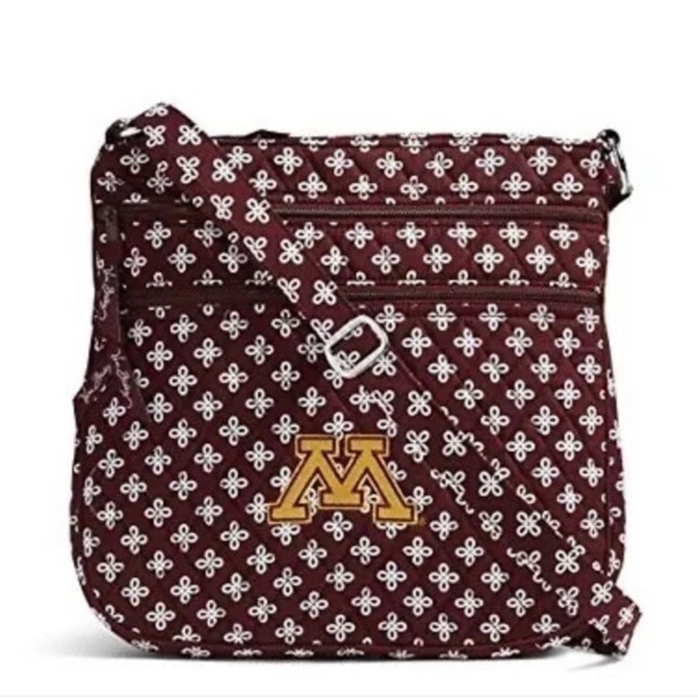 Vera Bradley U of Minnesota Triple Zip Hipster Bag